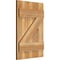 Ekena Millwork Joined Board-n-Batten Shutters w/Z-Bar, Rough Sawn Western Red Cedar, 16 1/8W x 24H, PR RBJ06Z16X024RWR - alternate 5